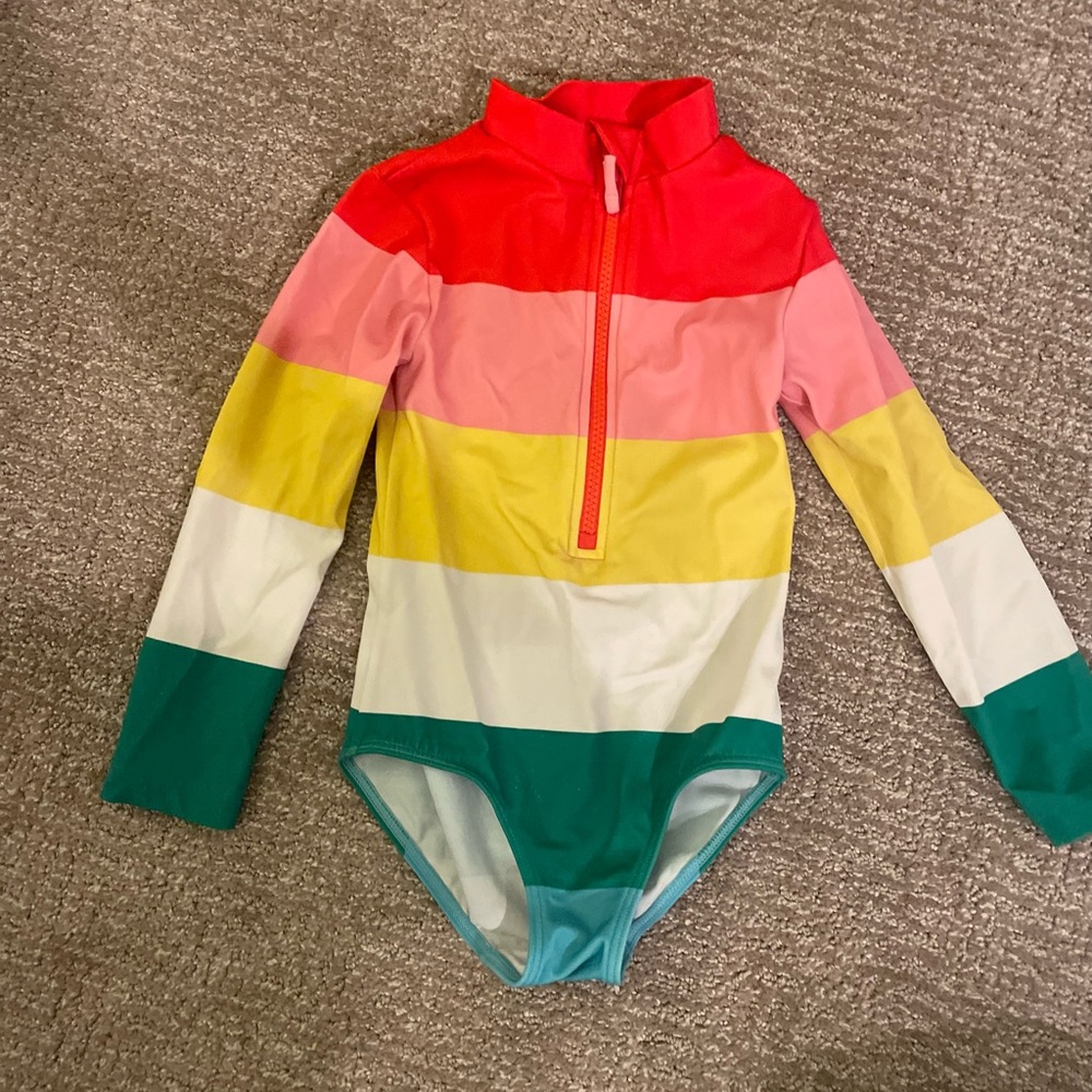 Mini Boden Kids Swim One Piece - Red, Pink, Yellow, Green